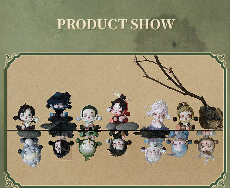 Genuine Pop Mart Skullpanda The Ink Plum Blossom Series Blind Box