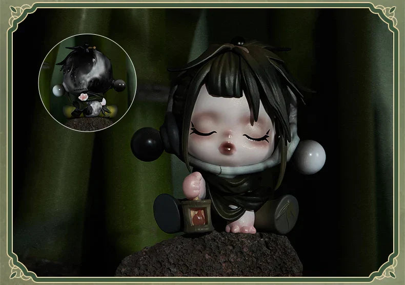 Genuine Pop Mart Skullpanda The Ink Plum Blossom Series Blind Box