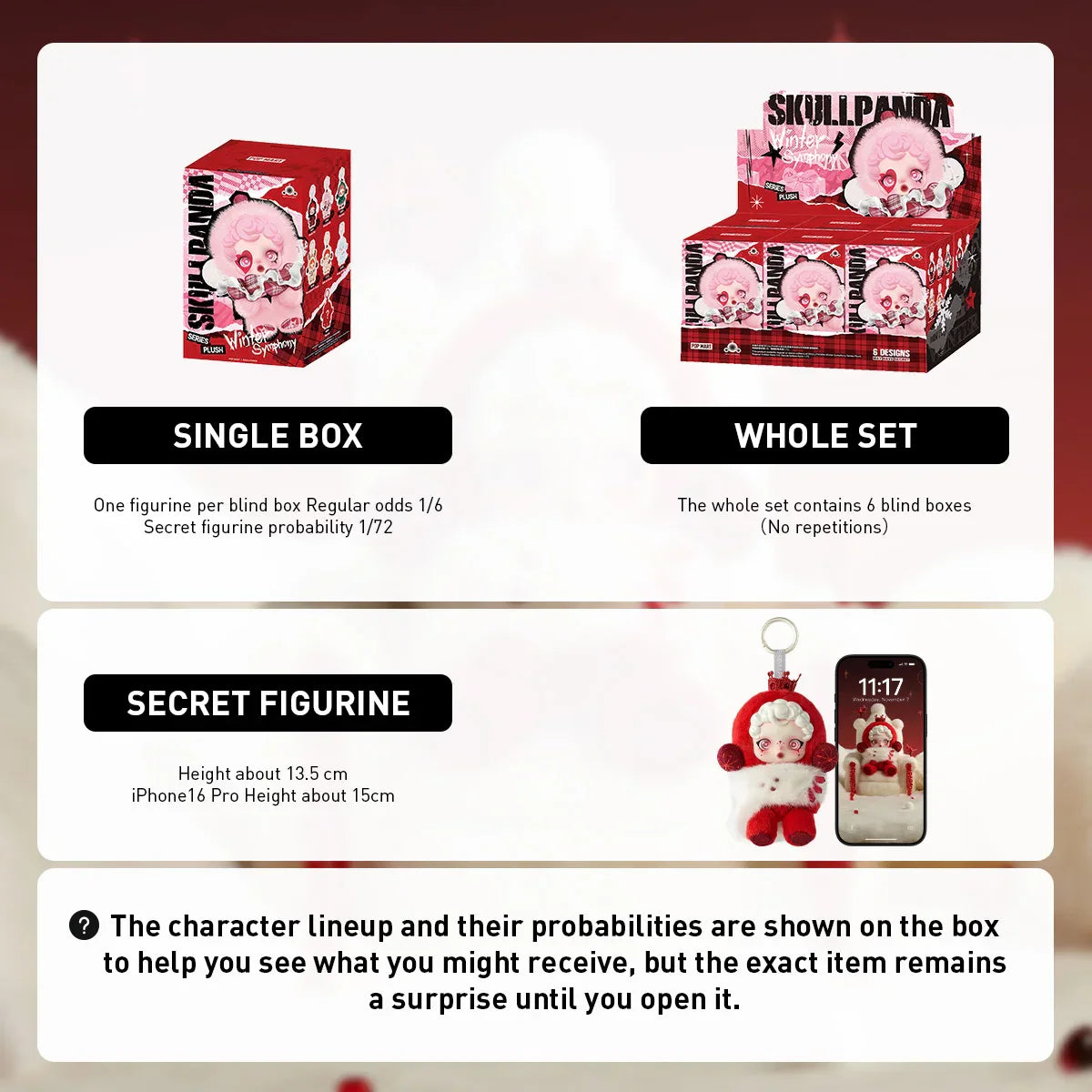 Genuine Pop Mart Skullpanda   Winter Symphony Series Blind Box